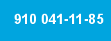 910 041-11-85 910 041-11-85